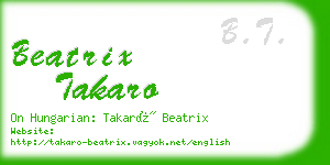 beatrix takaro business card